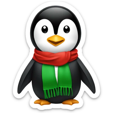 @JJZ1 on youtube (its a penguin with a red and green scarf) sticker