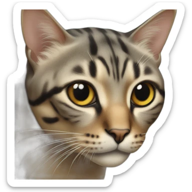 Cat écailles de tortue sticker