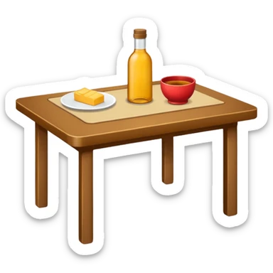 give a simple table sticker