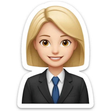 Girl attorney sticker