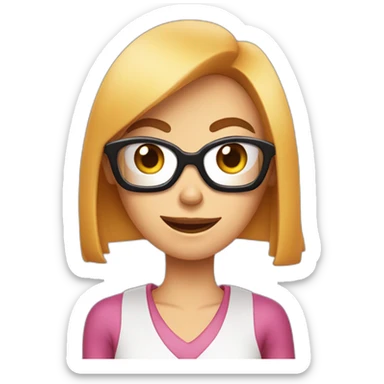 Dexter from Dexter's laboratory as a woman sticker