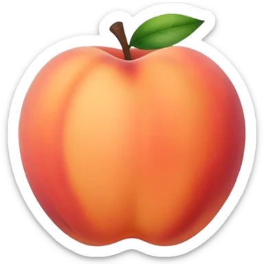 burnt peach color sticker