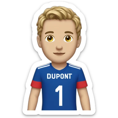 antoine dupont with france shirt sticker