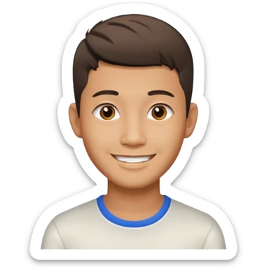 Thai man at fade hair cut 25 years old sticker