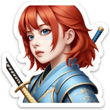 Elegant Samurai sticker