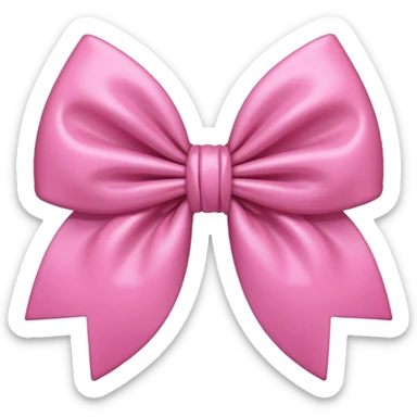 Pink coquette aesthetic bow sticker