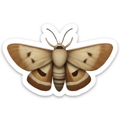 Moth sticker