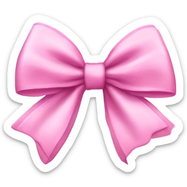 Coquette pink bow sticker