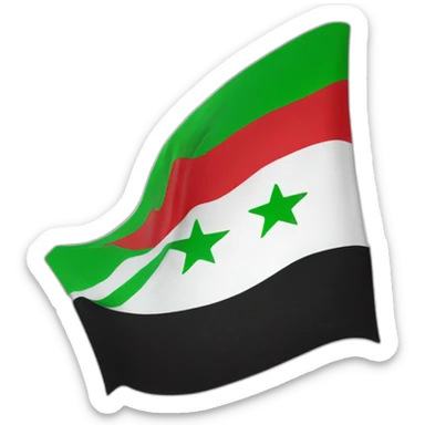Syrian opposition flag sticker
