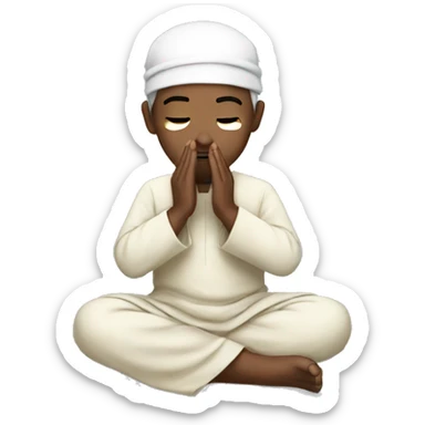 Muslim praying sticker
