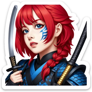 Daring Samurai sticker