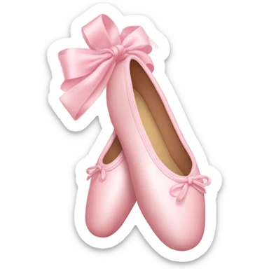 light pink ballet slipper  sticker