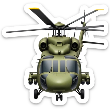 Sikorsky UH-60 Black Hawk - Sikorsky (Model Year: 2022) (Iconic colour: Olive green) sticker