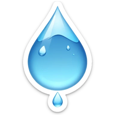 water falling on the ground sticker