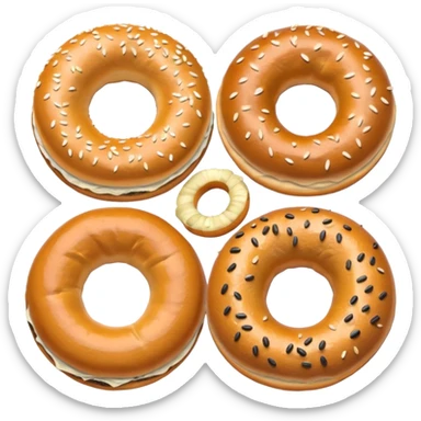 bagle different types sticker