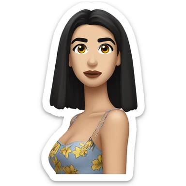 Dua Lipa, shopping sticker
