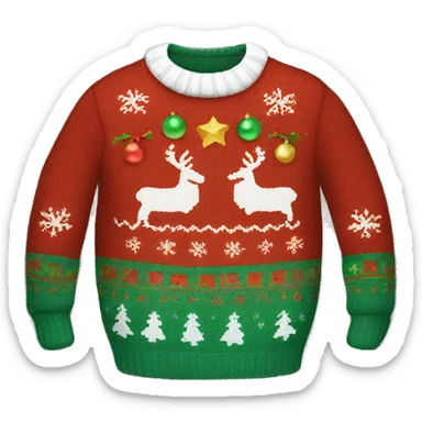Christmas sweater with ornament  sticker