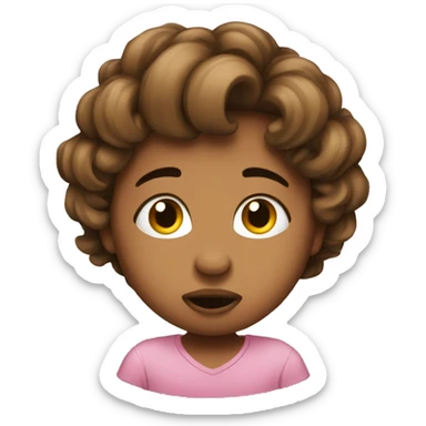 kisses all over face sticker