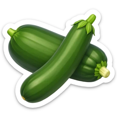 zucchini dark green sticker