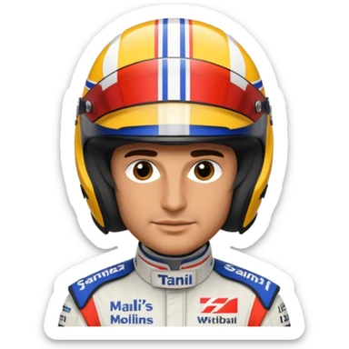 Carlos Sainz William's F1 driver sticker