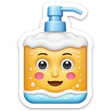 face wash sticker