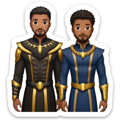 Ta challa and kill monger together Brotherhood sticker