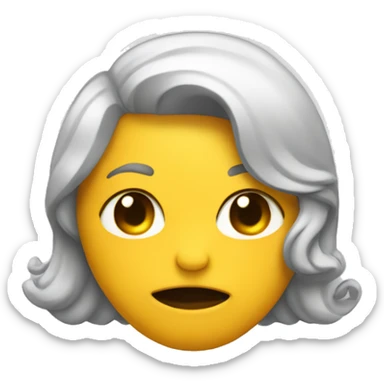Emoji de enojado con beso sticker