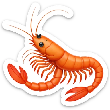 shrim learning (animation style) sticker