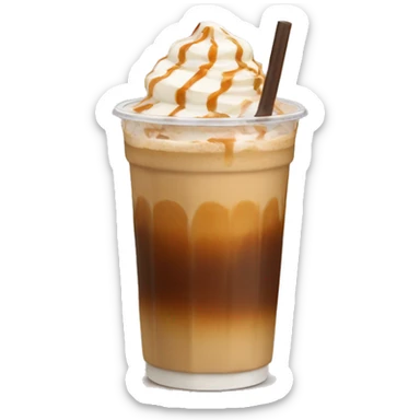 aesthetic caramel iced coffee sticker