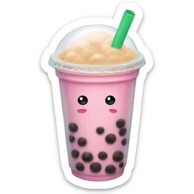 Bubble tea sticker
