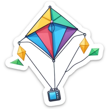 make a sticker or emoji with a KITE AI theme sticker