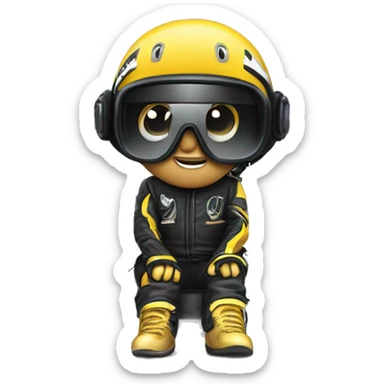 Supermotard monocle sticker