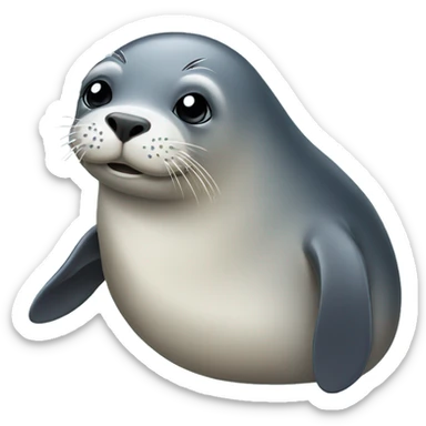Seal with fin sticker