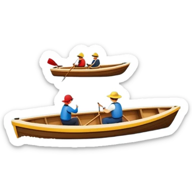 Boating on the park's lake sticker
