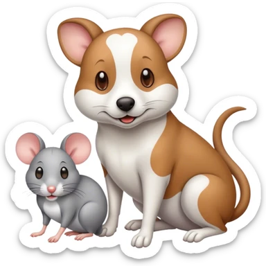 Hund und Maus  sticker