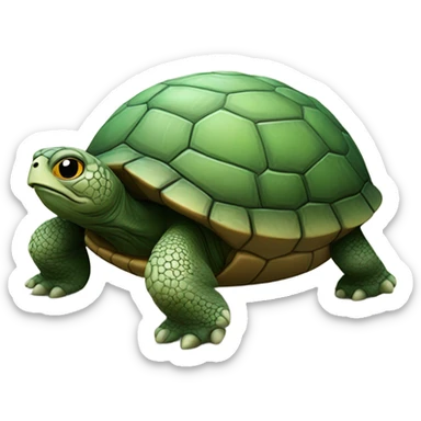 Turtle rides in a car sticker
