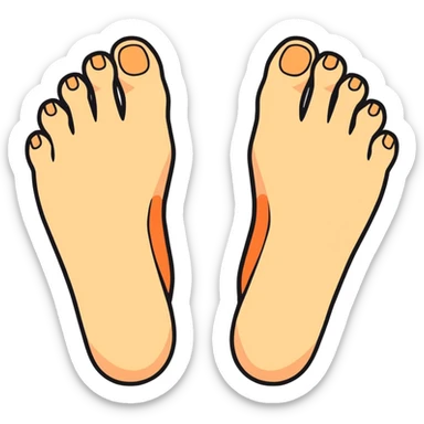 Feet tied together  sticker
