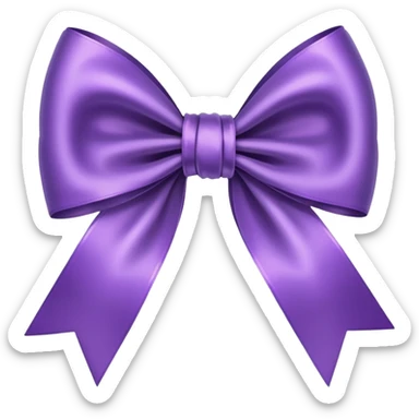 Фиолетовый бантик sticker