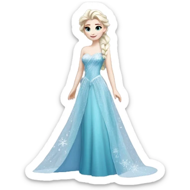 dress elsa sticker