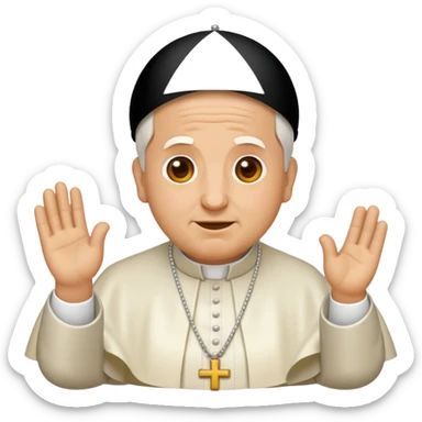 pope emoji just his face sticker