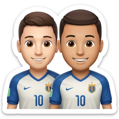 Messi  con Ronaldo che fanno il 67  sticker