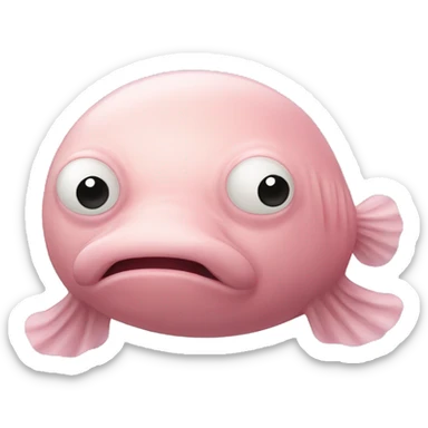 Blobfish sticker