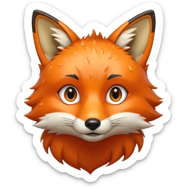 wet fox sticker