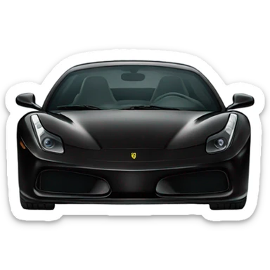 black ferrari  sticker