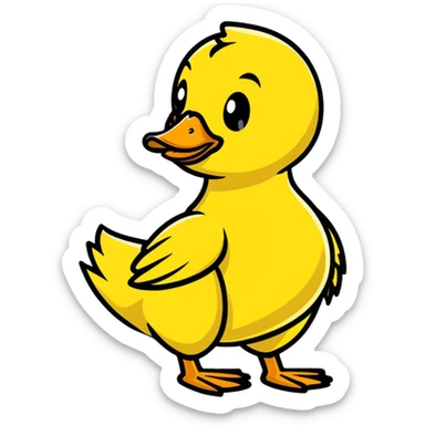 ugly duckling sticker