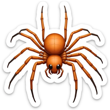 A spider - human hands instead of legs sticker