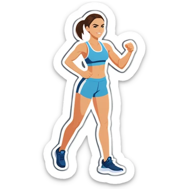  Beige athletic sticker