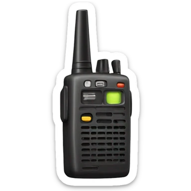 old school walkie talkie sticker