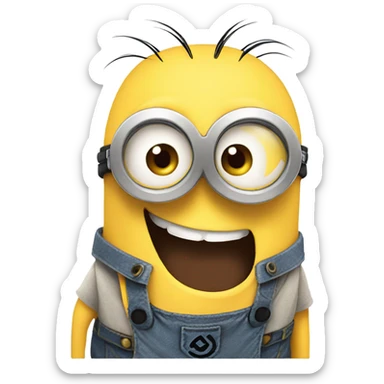 Happy minion sticker