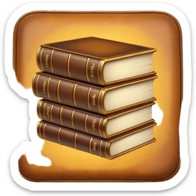 books, golden glow sticker